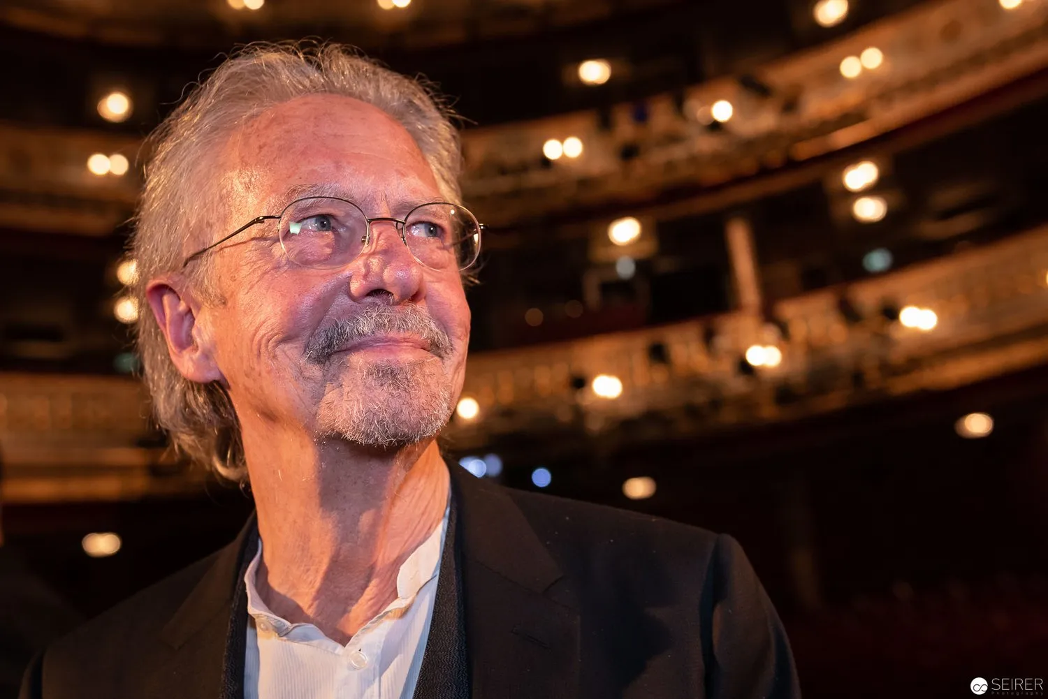 Peter Handke bei der Nestroy Verleihung 2018