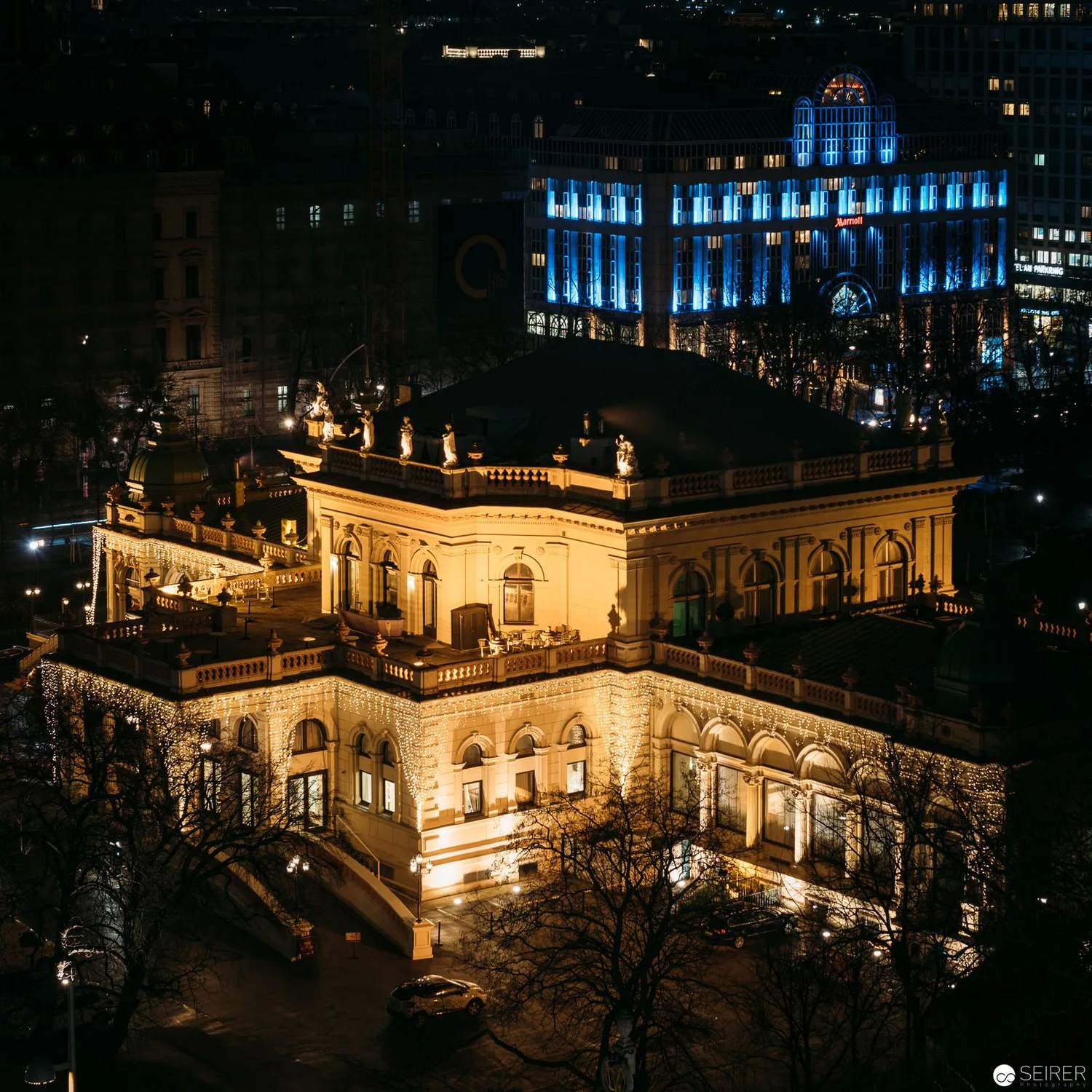 Kurhaus Wien vom Dach des Hotel Intercontinental